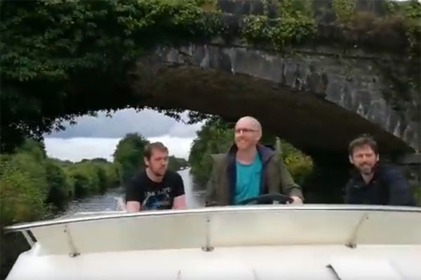 Cruising the Shannon-Erne Waterway on a Shannon Star hire boat.
